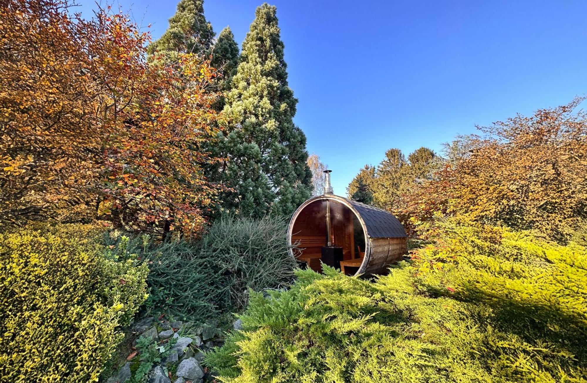 Wellness Tuin - Ultieme Partner Beleving - St Hubertus Suite Met Jacuzzi ,Openhaard, Prive Hottub En Prive Sauna In Jachthut Stijl Horst Exterior foto